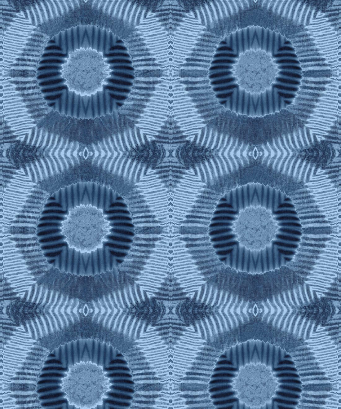 Aztec Suns Wallpaper • Designer Tie Dye • Milton & King
