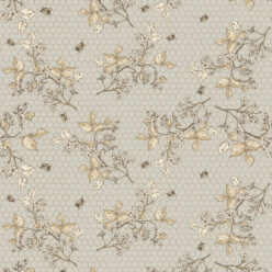 Golden Bee Embroidery Wallpaper • Handcrafted • Milton & King
