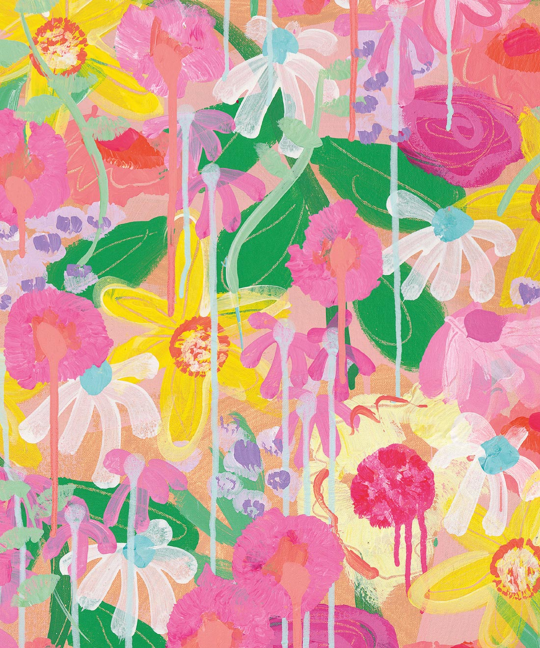 Iris Garden • Floral Botanical Mural • Milton & King