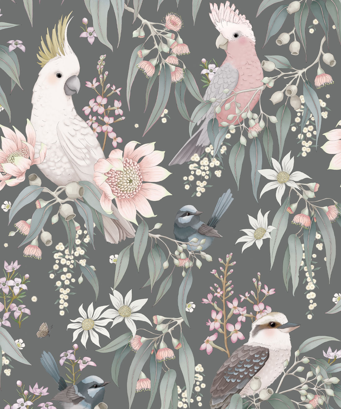 Chinoiserie Wallpaper • Classic Florals & Birds • Milton & King