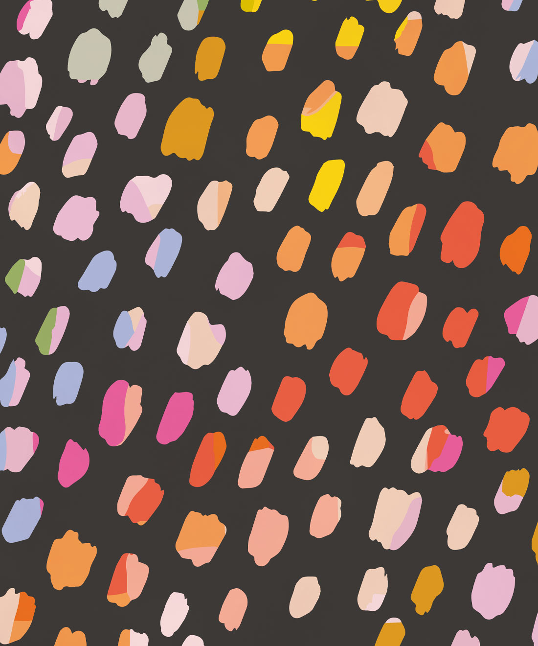 rainbow polka dots wallpaper